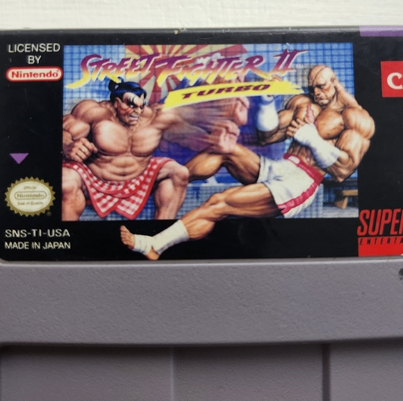 Street Fighter II 2 Turbo Super Nintendo SNES Game Cartridge Authentic Tested - Picture 3 of 3